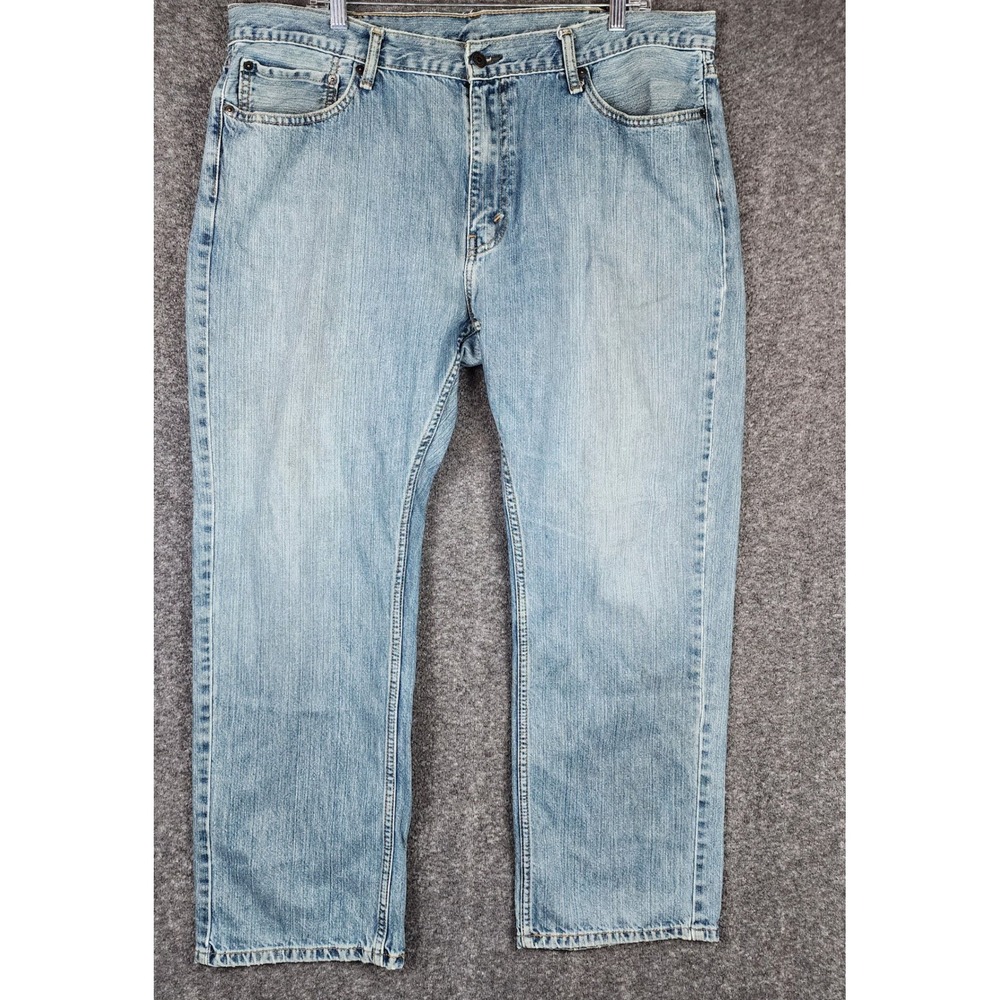Levi's 550 Relaxed Fit Jeans Mens 44x34 Light Blue Denim Straight Legā